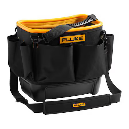 Fluke Tb25 Tool Bucket, Black/Yellow, Synthetic