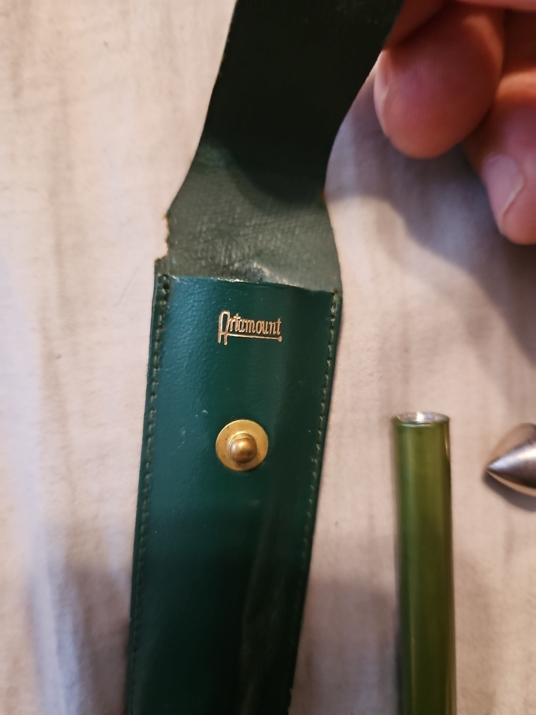 ARTAMOUNT Small Leather Hammer w/ Hole Punch Screwdrivers. Leather case.