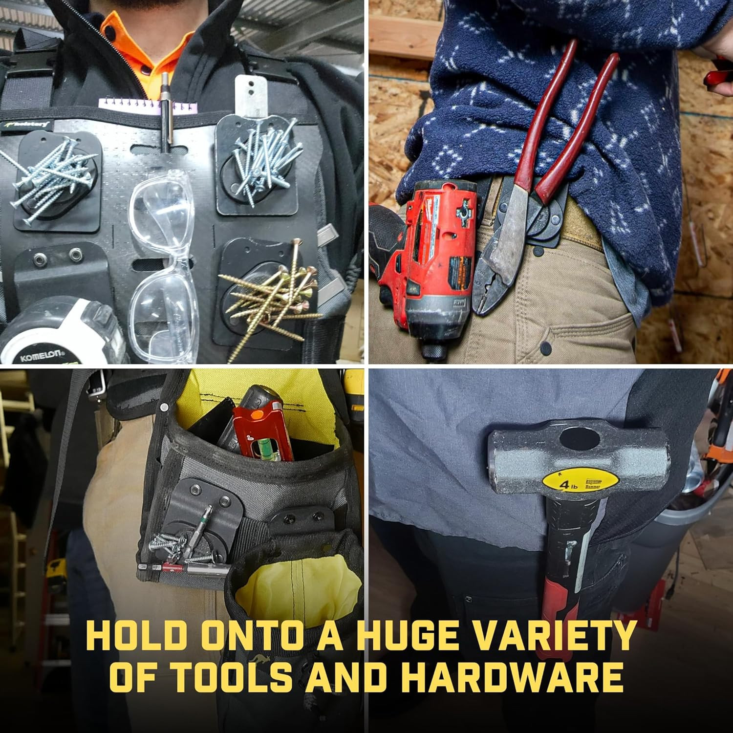 Magmaster | the Original Magnetic Tool Holder – Super Strong – Clip-On Any Belt,
