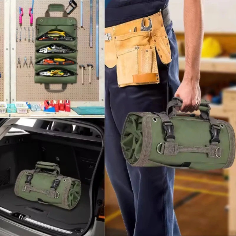 Electrician Tool Kit Roll Bag – Portable Multifunctional Car Repair Hardware