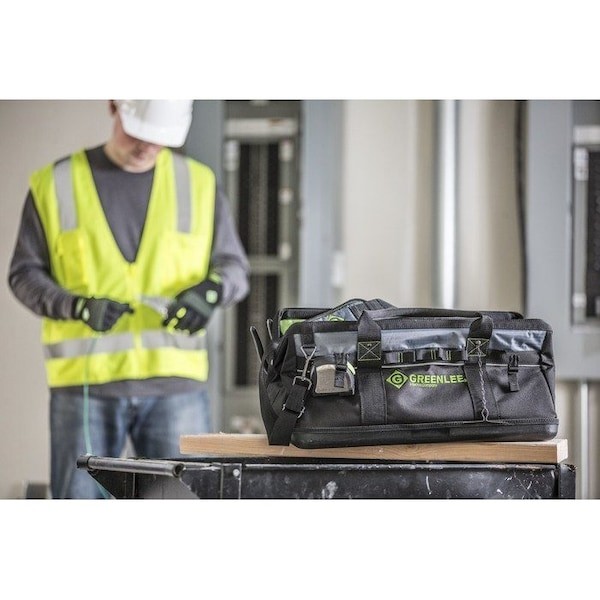 Greenlee 0158-21 Tool Bag, Polyester, Black, 29 Pockets