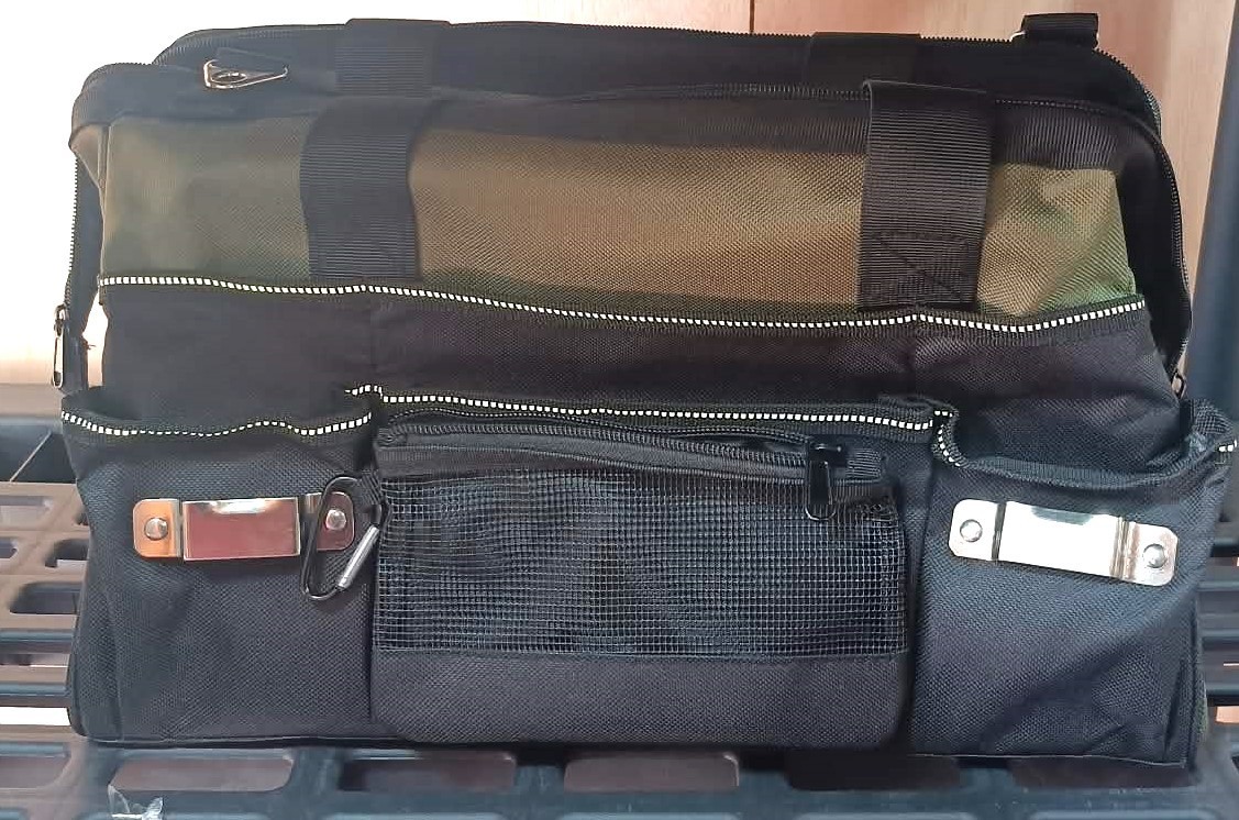 Army Green 15in Tool Bag/ Multiple Pocket Organizer Heavy Duty