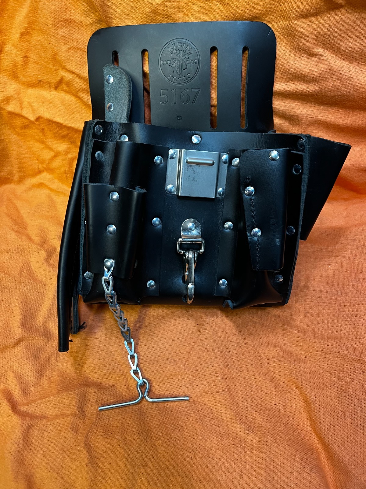 Klein Tools 5167 Leather 11-Pocket Tool Pouch Brand New!!!!!!!!!!!!!!!!!