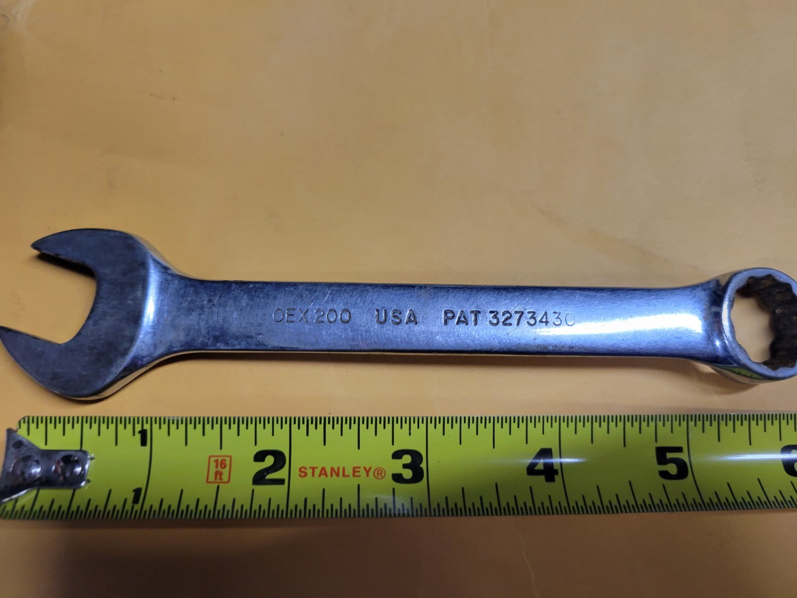 SNAP-ON COMBINATION WRENCH 5/8″ FLANK DRIVE 0EX 200 USA VINTAGE