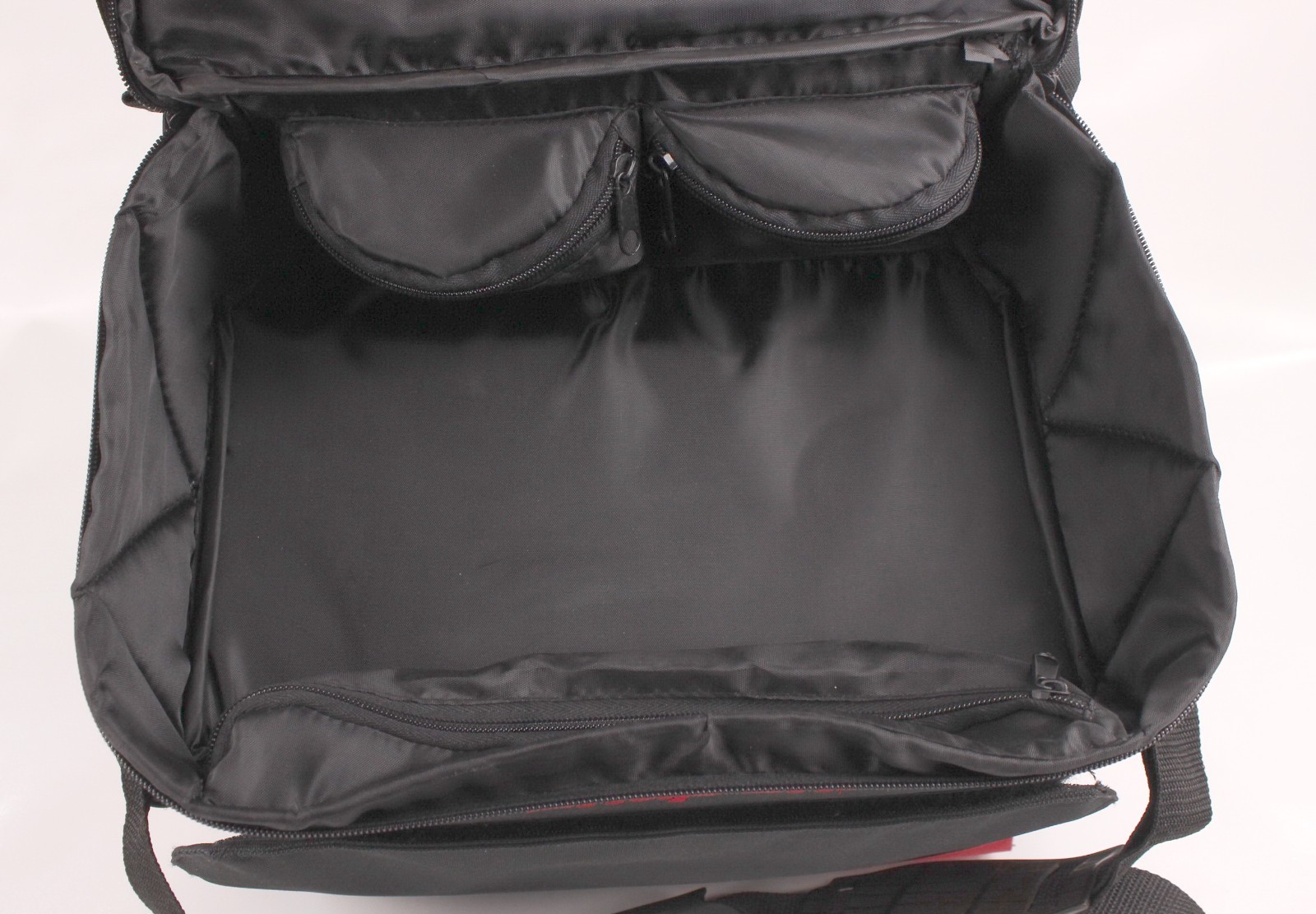 Snap On Large Canvas Fishing Tackle Organizer 15”x9”x12” W/Branded Lures