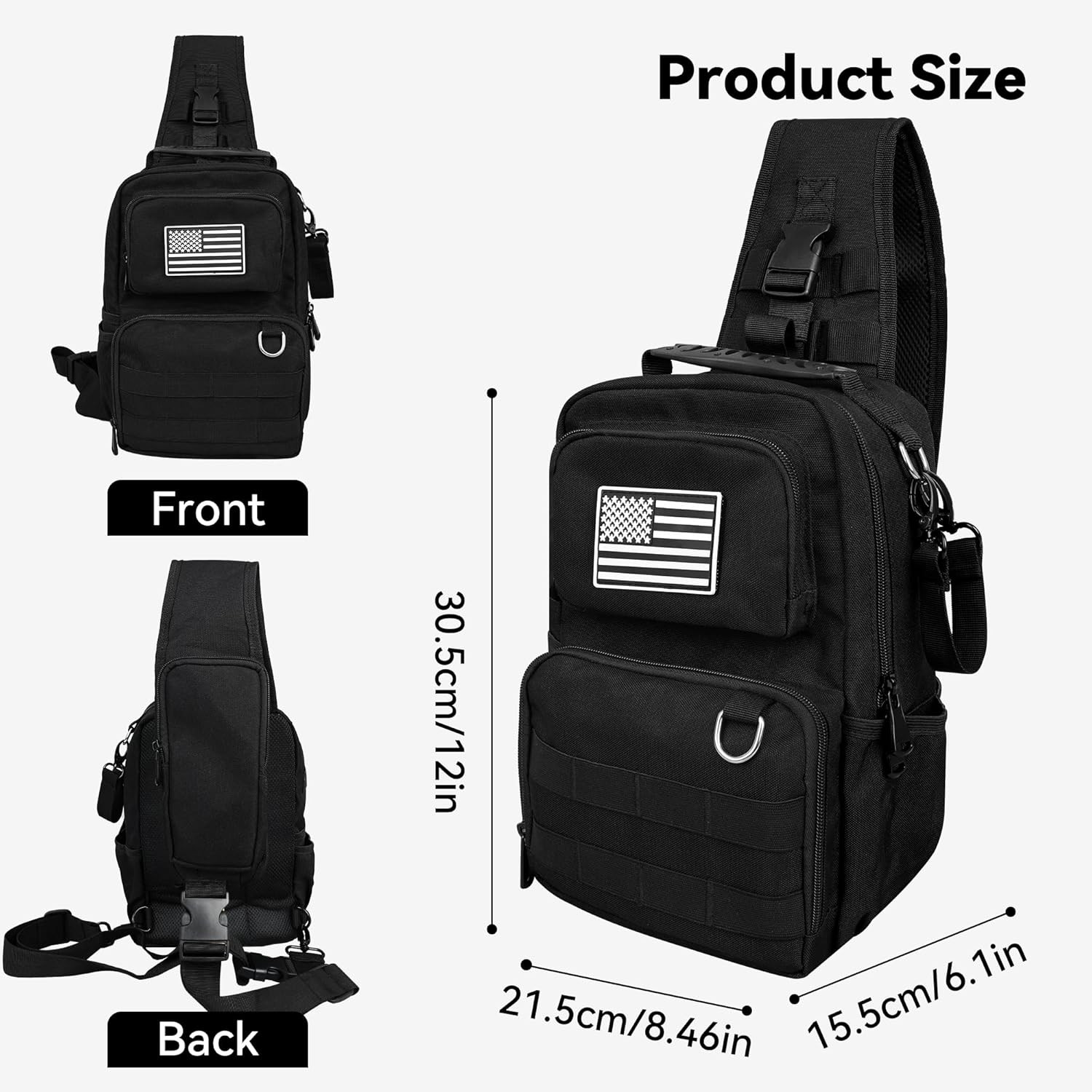 Small Tool Bag, Shoulder Tool Bag Organizer for Electricians, Small Tactical Sli
