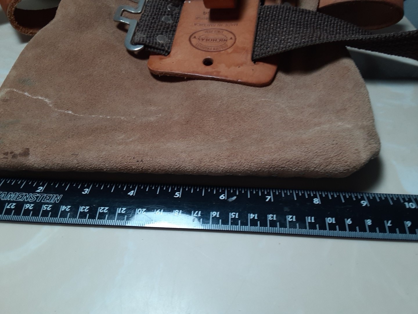 Nicholas Tool Belt Pouch Split Leather Cowhide w/belt & 464 tape case