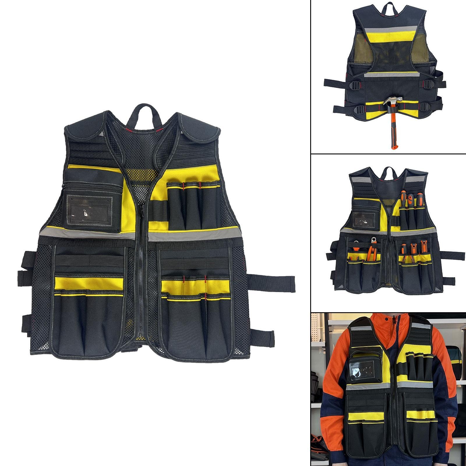 Tool Vest Thick Comfortable for Carpenters Construction Worker Electrician