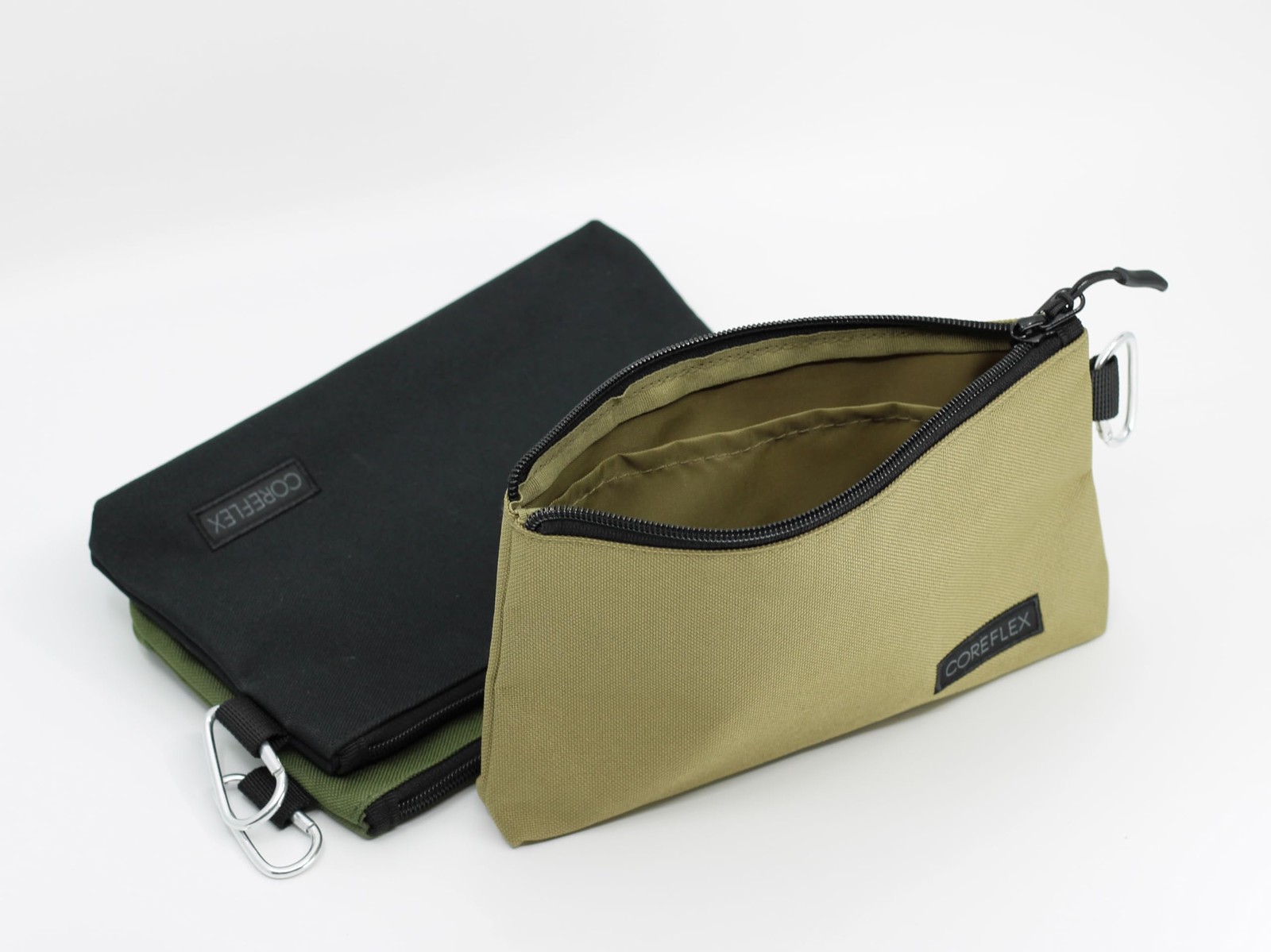 COREFLEX Premium Tool Pouch Zipper Bag, Small 3 pack 8inch Khaki