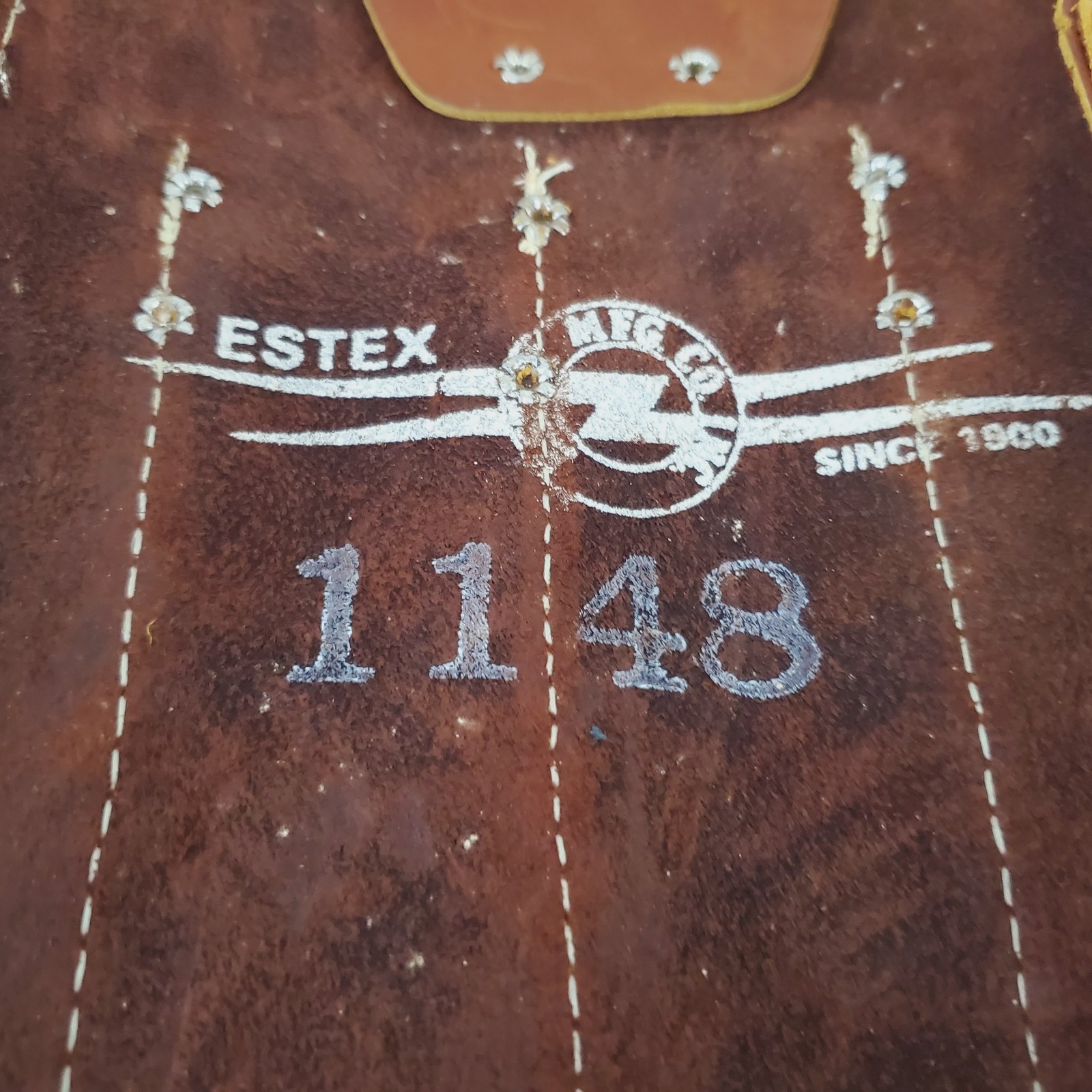 NOS Estex 1148 Leather Tool Pouch 7 Pckt Military Linesman 5140-00-408-1456 USA