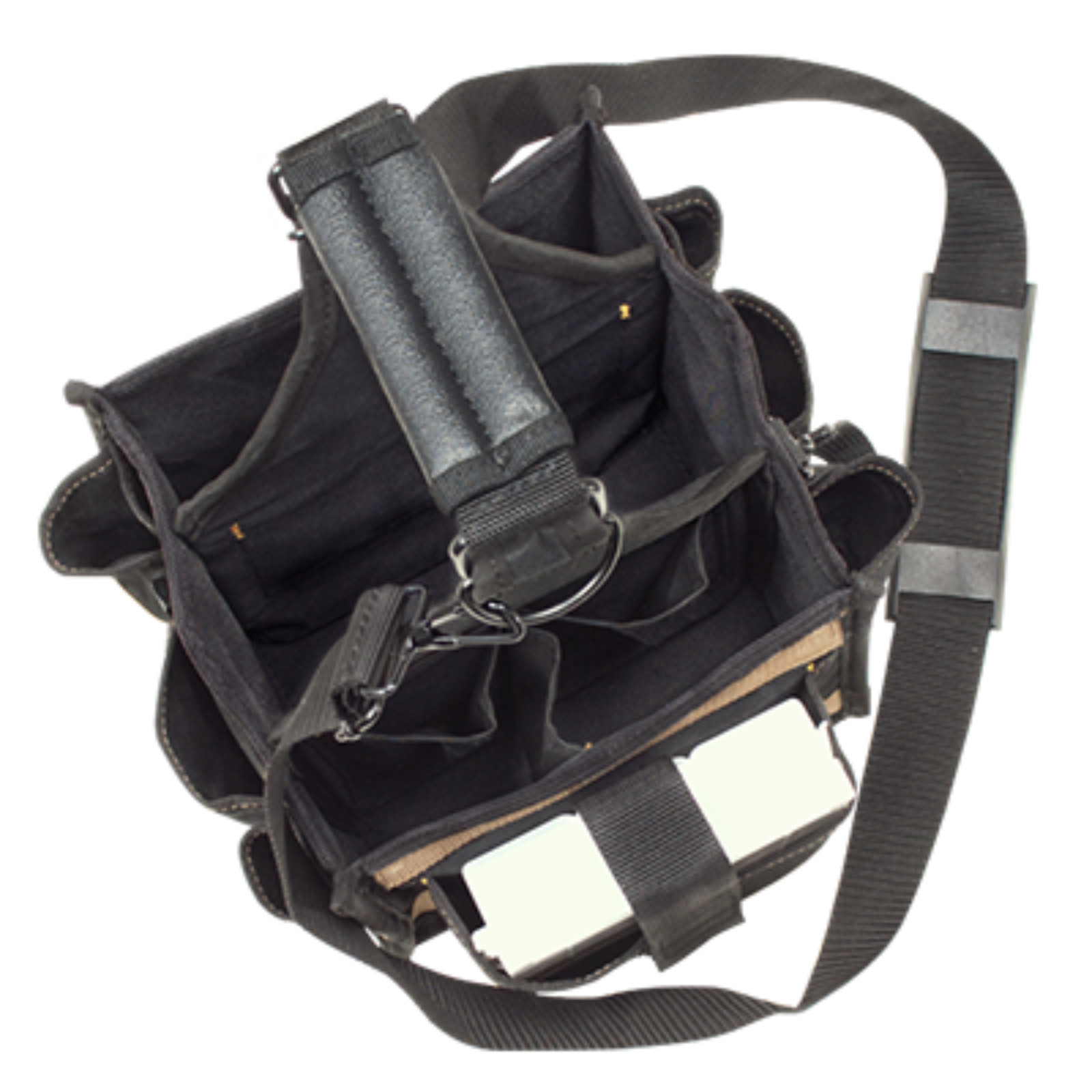 Custom LeatherCraft 8″ Electrical & Maintenance Tool Carrier w/ Tray (#1526)