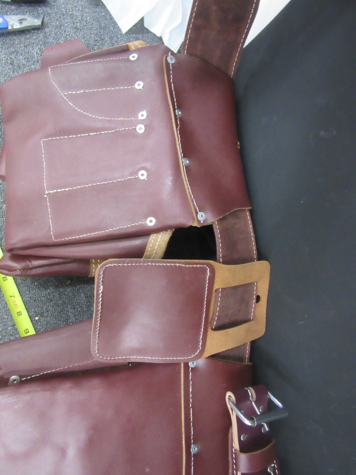 Tool belt SITEGEAR professional leather 7 pouch toolbelt NEW framing etc.