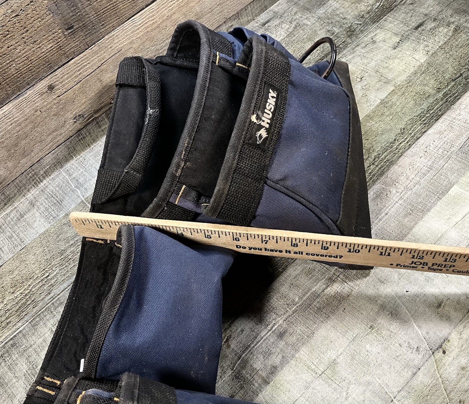 Husky Tool Belt, Blue Heavy Polyester, 3 Pouches, 13 Pockets & 2 Hammer Loop CLC