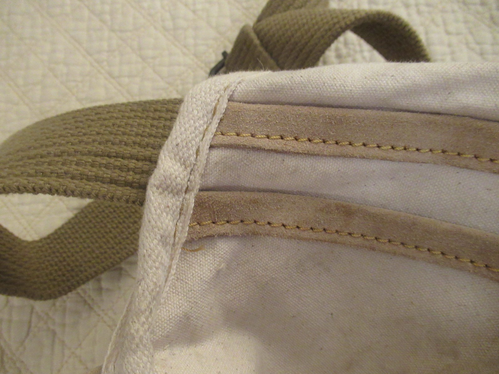 AWP Canvas Leather Beige Tool Belt w/Adjustable Strap, Multiple Pouches & Loops