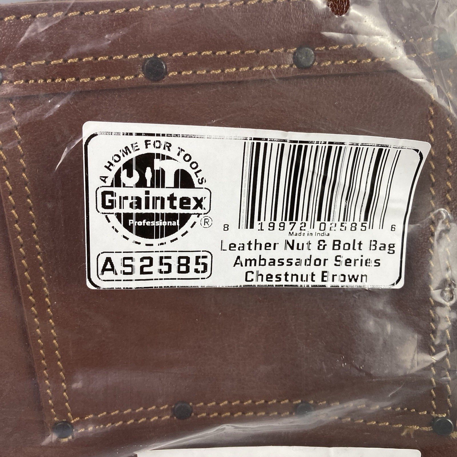 Graintex AS2585 Nut & Bolt Bag Ambassador Series Top Grain Leather