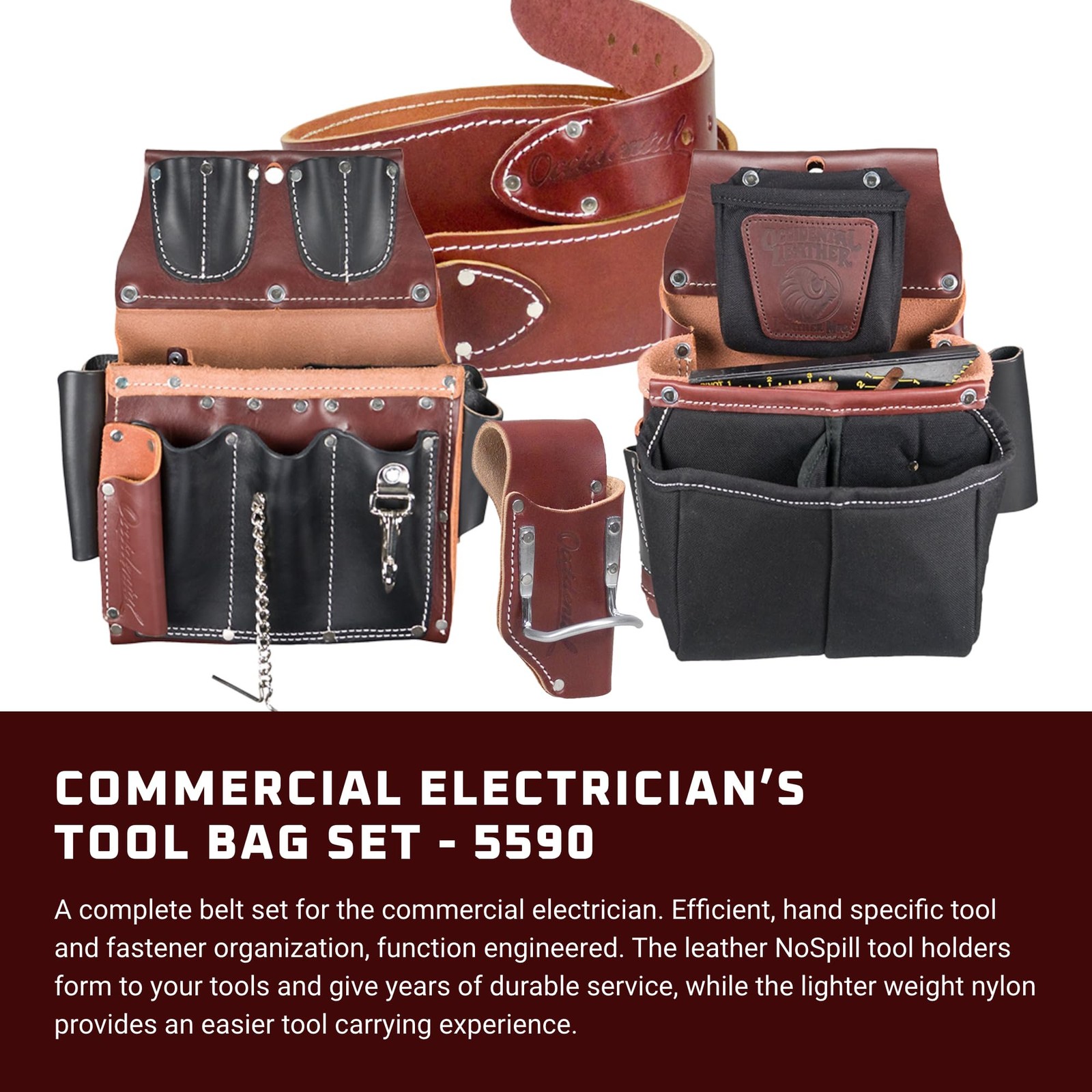 Occidental Leather 5590 LG Commercial Electrician’s Set
