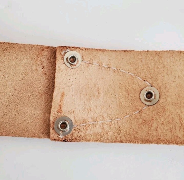 McGuire Nicholas 960 Roller Buckle Belt 2″ Tan Saddle Leather 41 Heavy Duty NEW