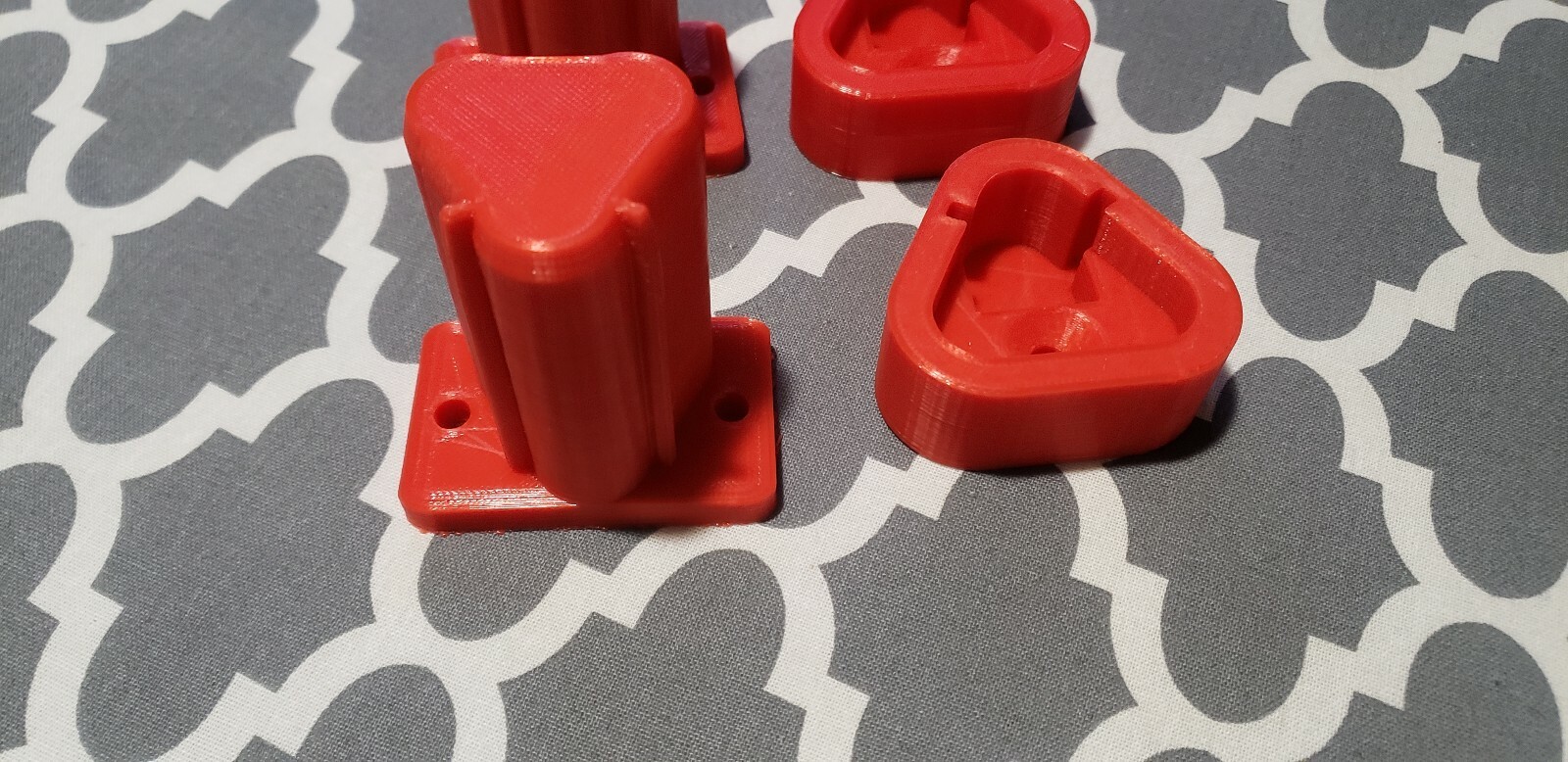 Milwaukee M12 Tool Mount 3D Printed — 4 pack — High Quality 3D Print — RED