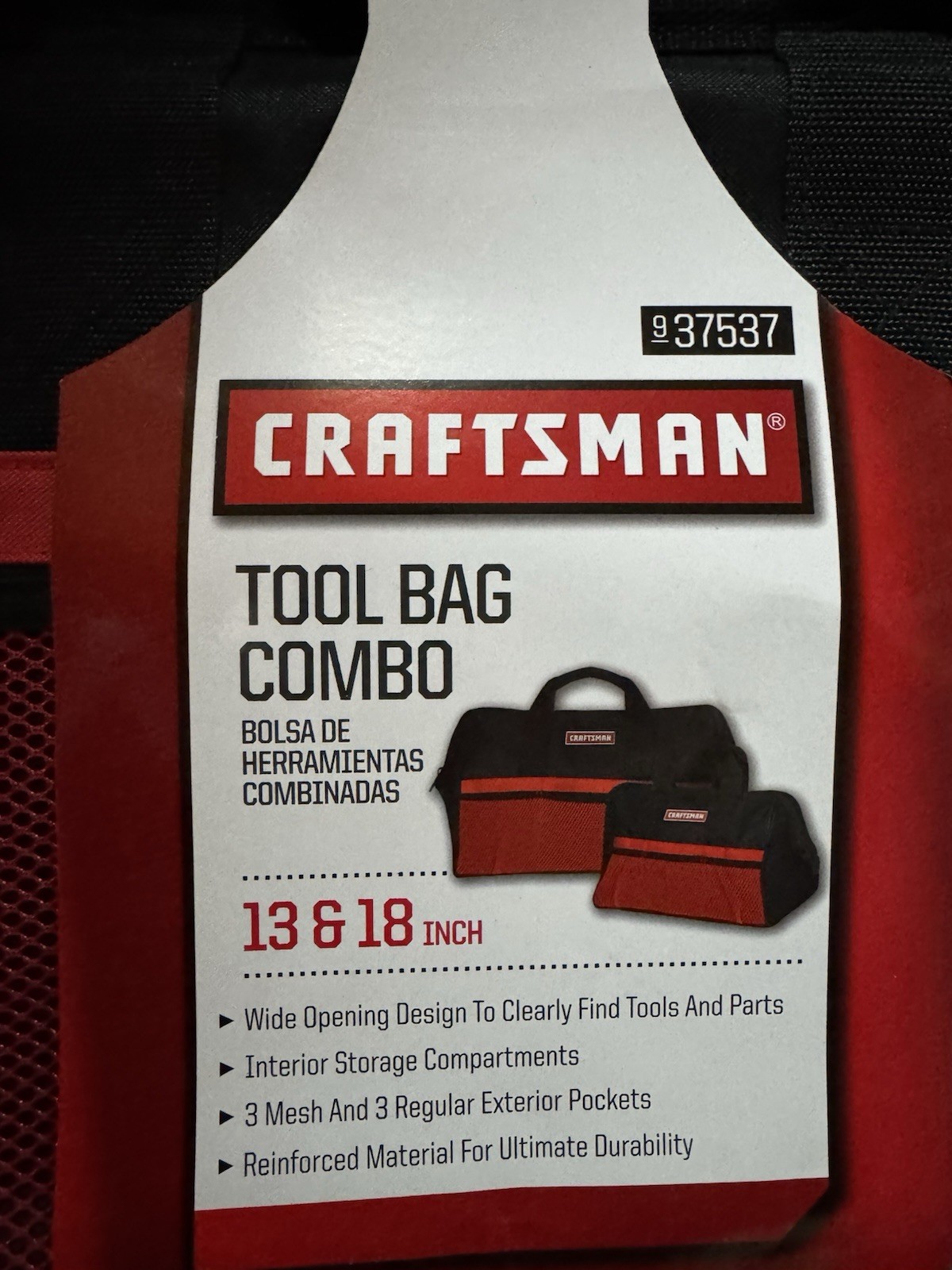 NOS Craftsman 13 Inch And 18 Inch Zippered Tool Bag Combo