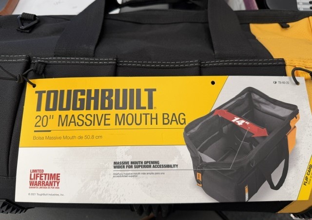 Toughbuilt 20″ Massive Mouth Bag TB-60-20