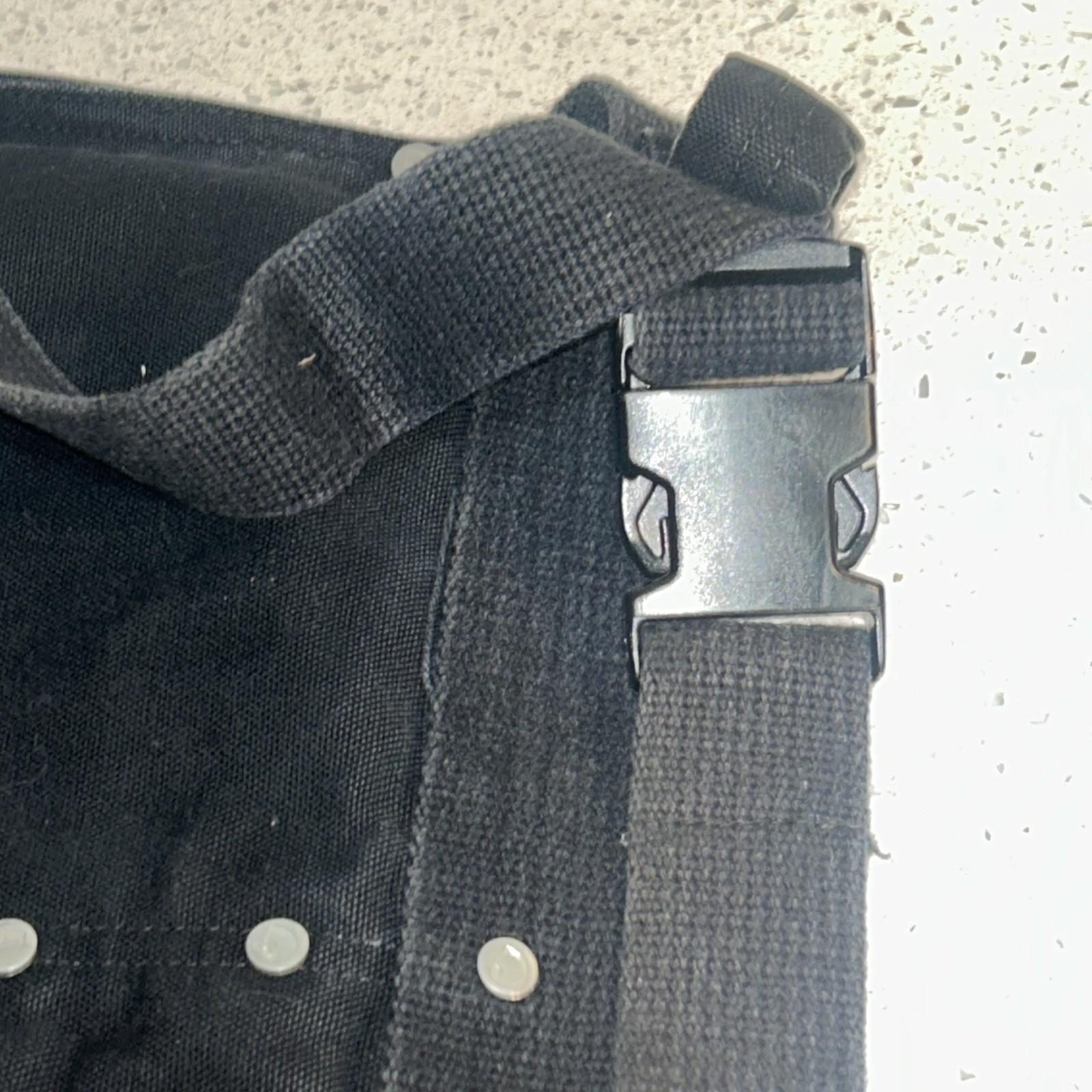 Carhartt A09 Firm Duck Half Apron Small/Medium Black Adjustable Strap Logo Patch