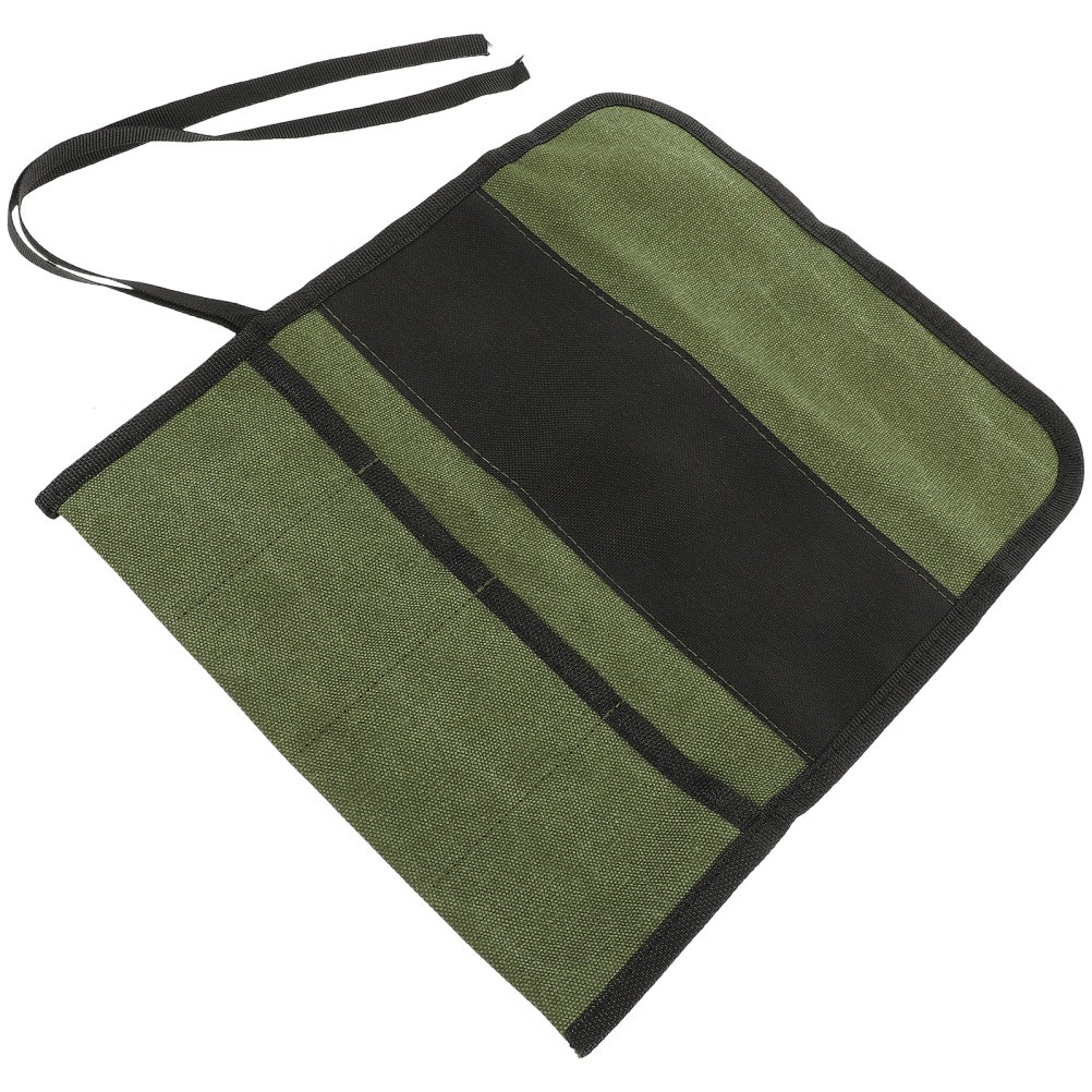 2 Count Rollup Tool Bag Knife Aerial Tools Storage Canvas with Zipper