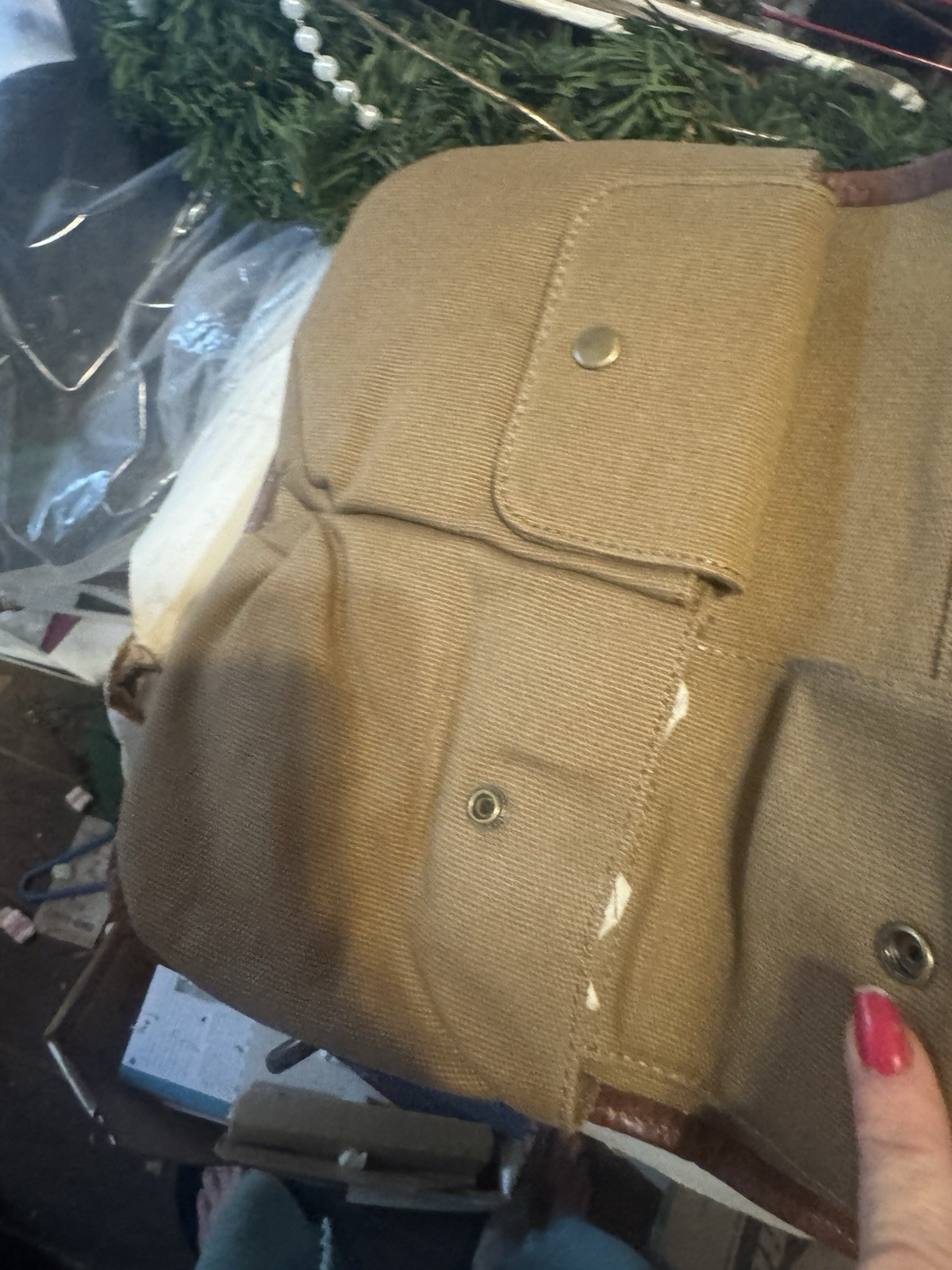 Vintage Leather Roll up Multi Purpose Roll Up Travel Organizer