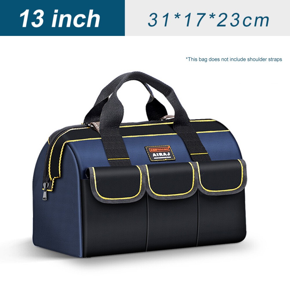 Multi-Function Tool Bag Oxford Cloth Electrician Wide Mouth Tool Bag Waterproof