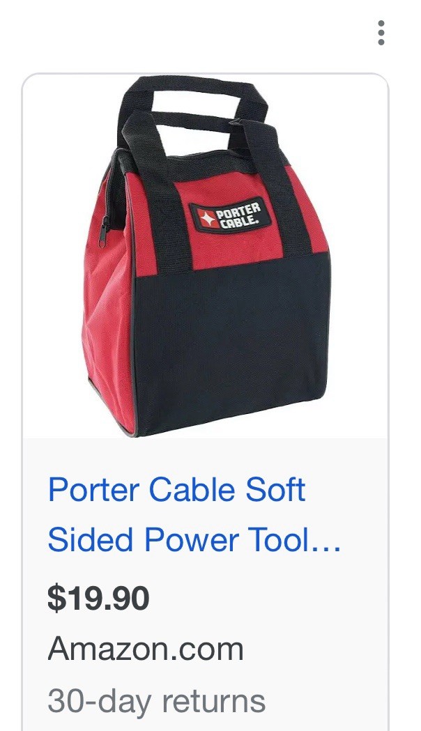 10 PACK Bag Set!! Porter Cable Tool Bags (12” X 9” X 7”) NEW.