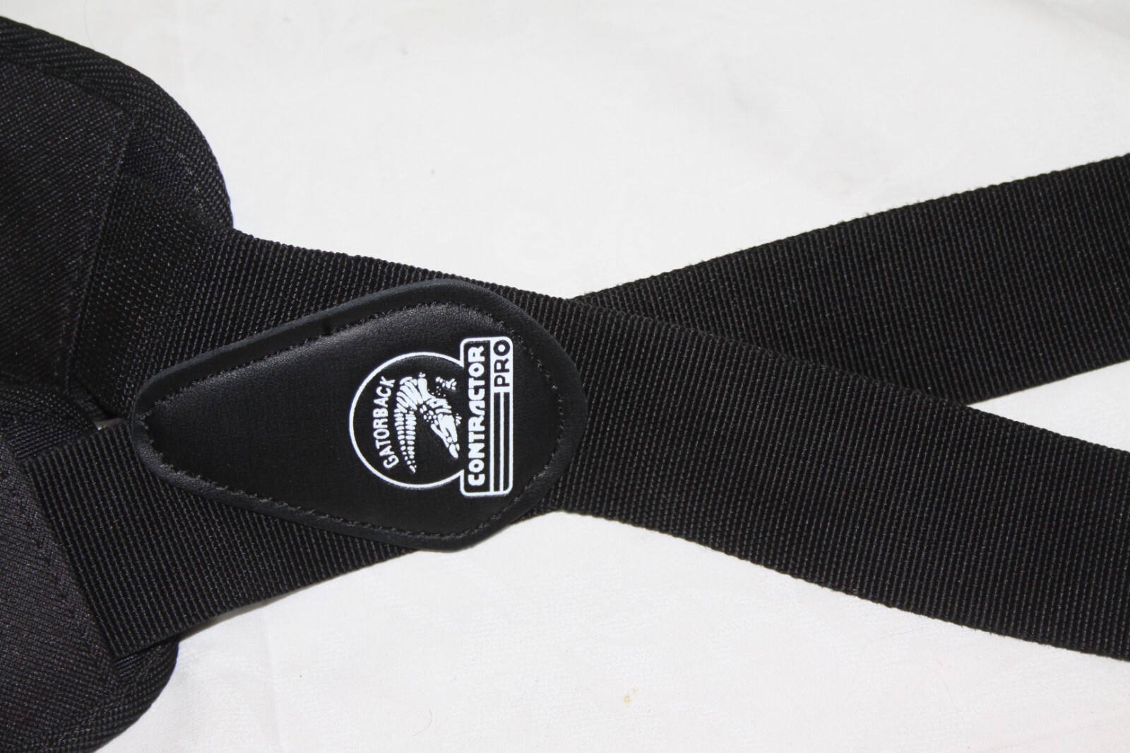 Gatorback Contractor Pro Tool Belt Size Large NO Pouch Black Canvas Belt Only