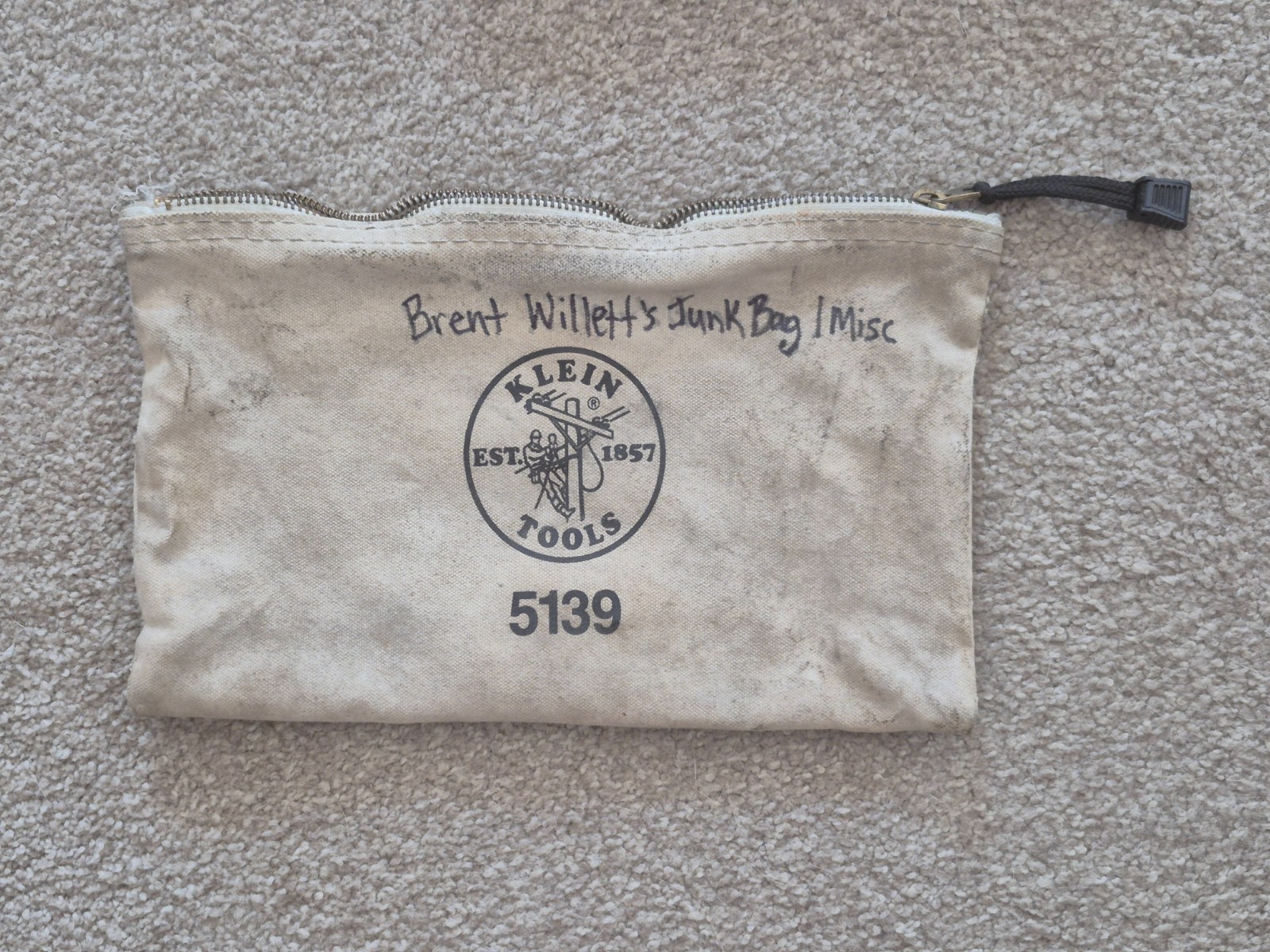 KLEIN TOOLS Zipper Bag, Canvas Tool Pouch, 3 To Choose From