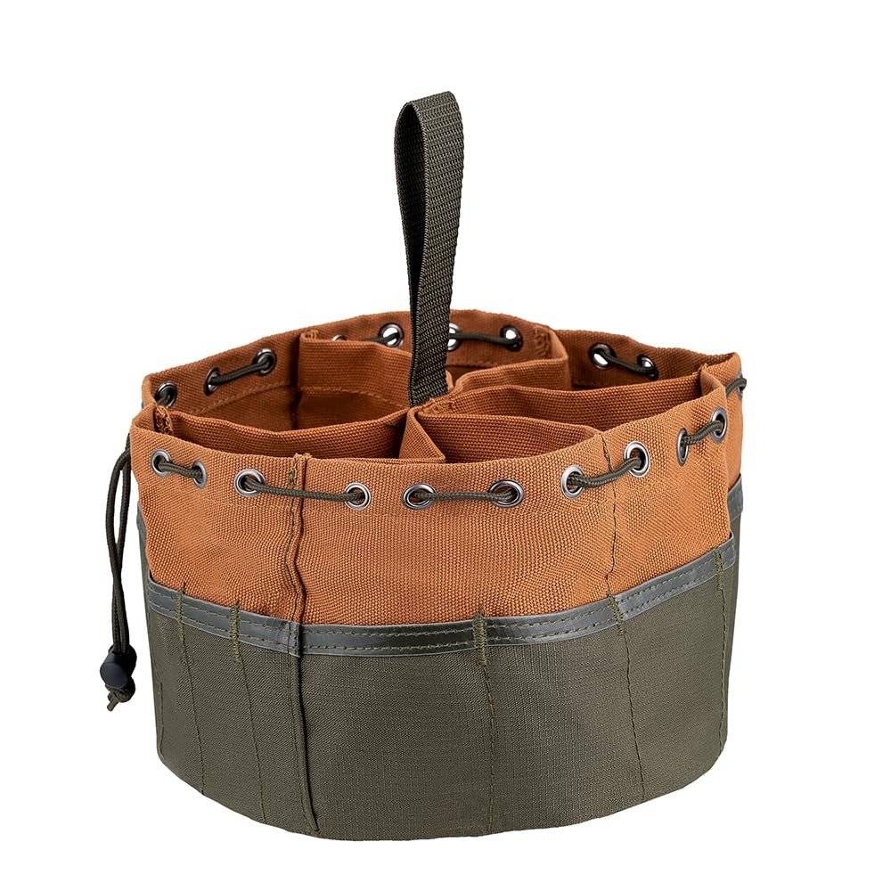 Canvas Organizer Parachute Bag 19 Pockets 10″D x 6.5″H – Fits 5 Gallon Buckets