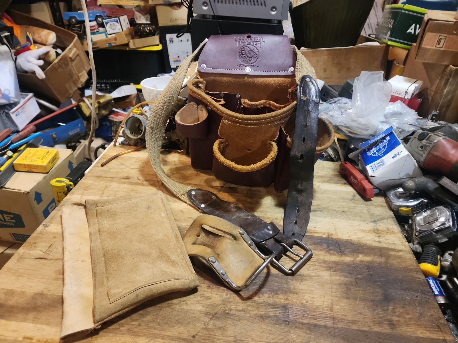 occidental leather tool belt used 50170BLH