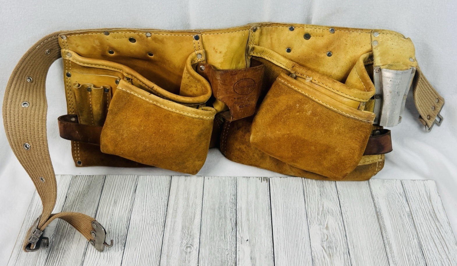 Nicholas Tool Belt – 427X Work Gear Split Top Grain Cowhide Leather MADE USA