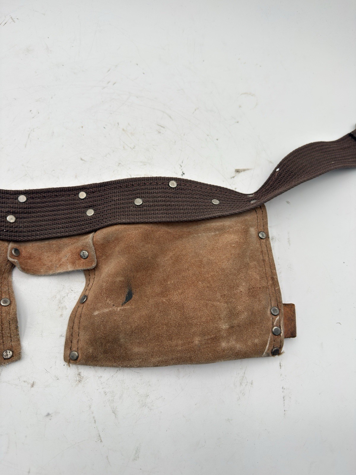 Vintage Black & Decker Leather Tool Belt A370X-SP Dual Pouches
