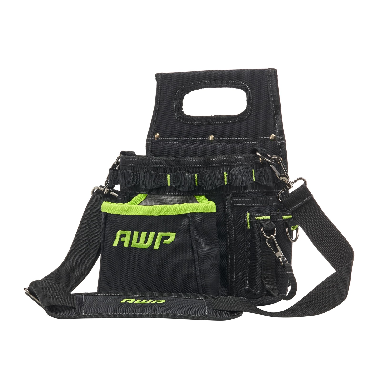 AWP Electrician Tool Pouch with Multiple Pockets, Premium 1 Pack, Black