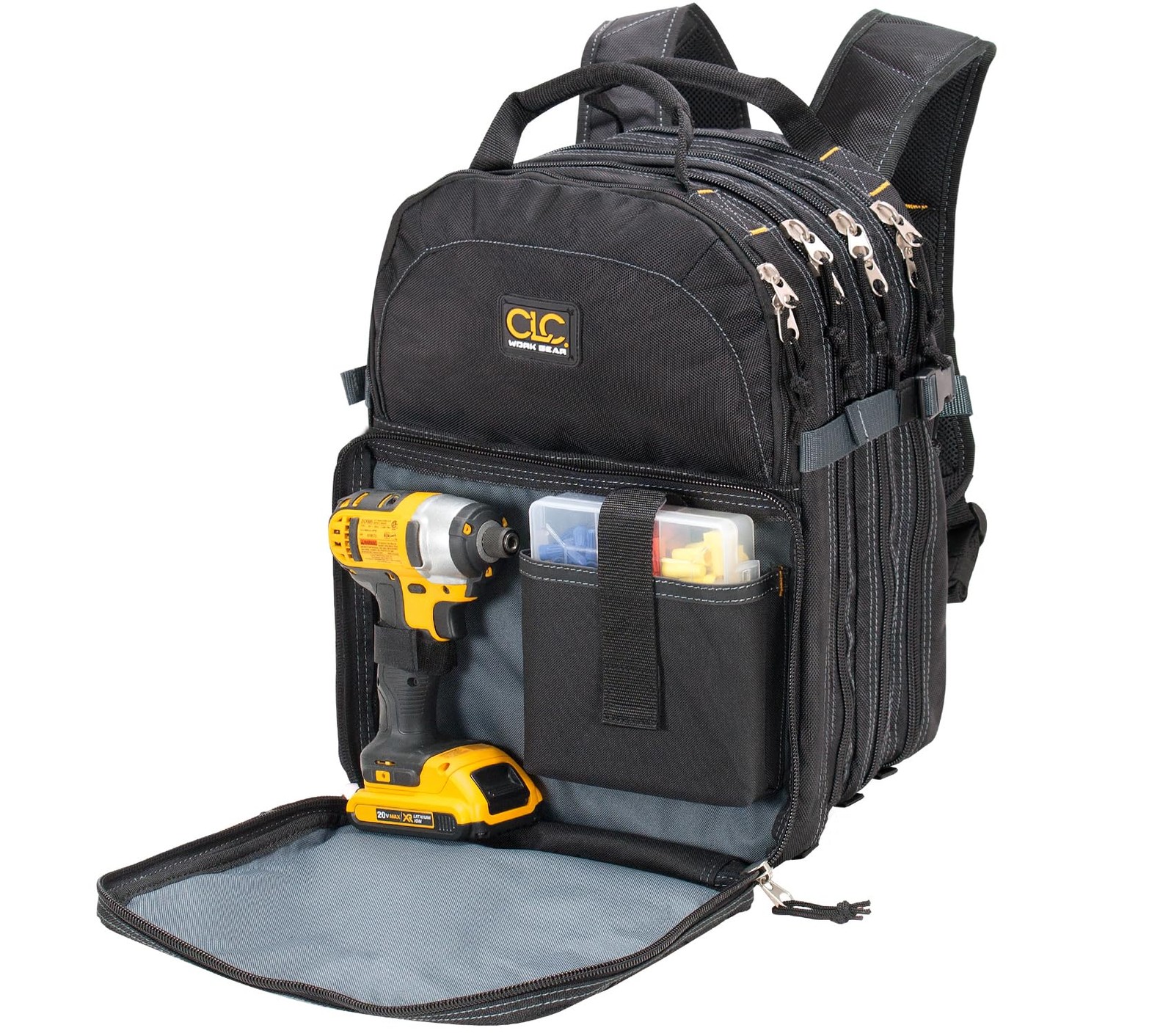 Custom Leathercraft1132 75-Pocket Tool Backpack