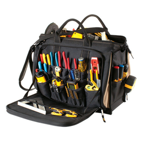 CLC 1539 – 58 Pocket Large 18″ Multi-Compartment Tool Bag Carrier Shoulder Strap
