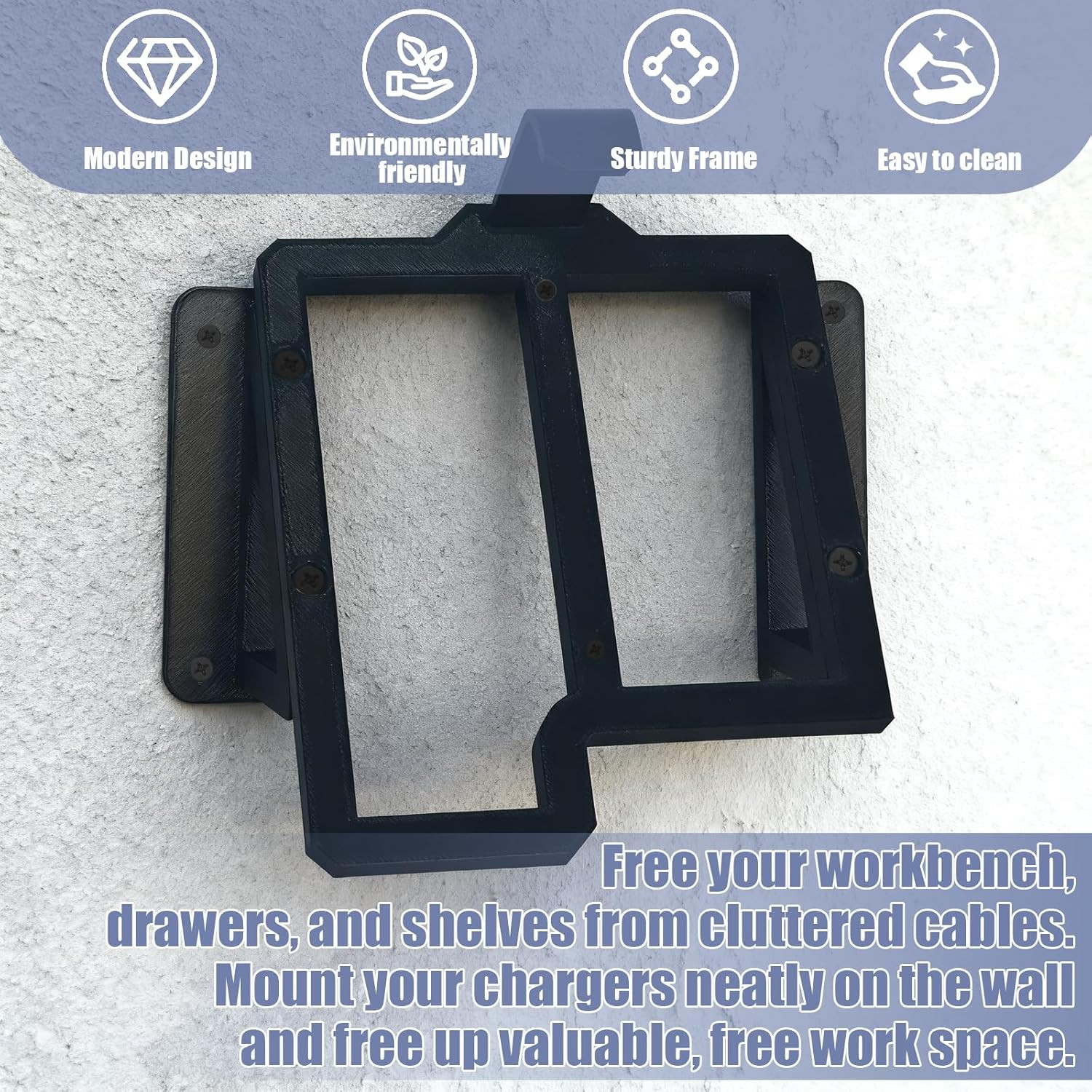 Power Tool Organizer, Compatible with Milwaukee M12/M18 Charger Wall Mount Secur