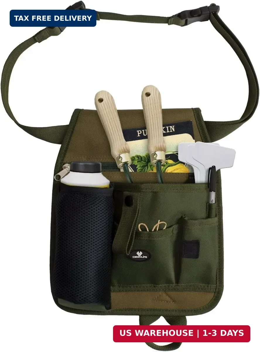Handy Organizer Garden Tool Pouch – Unisex Utility Belt Apron for Gardening Gift