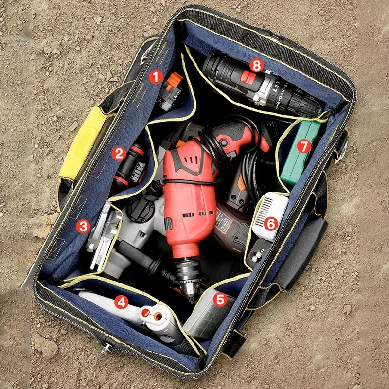 Multifunctional 13in-23inch Tool Bag Thicken big Capacity Waterproof Wear-Resist