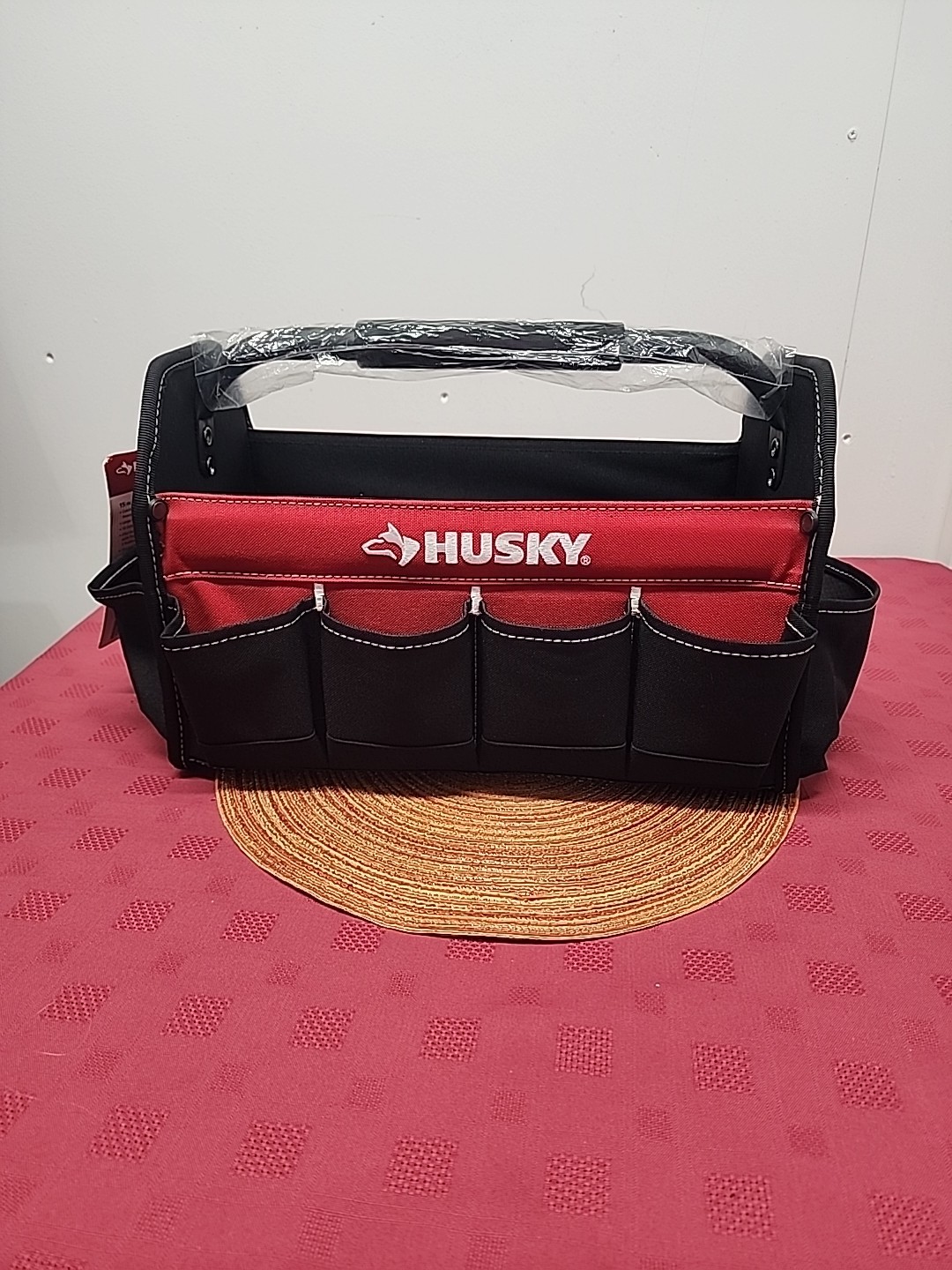 Home Depot~Husky 15 In. Open Top Tool Bag 10 Pockets Padded Handle New With Tags