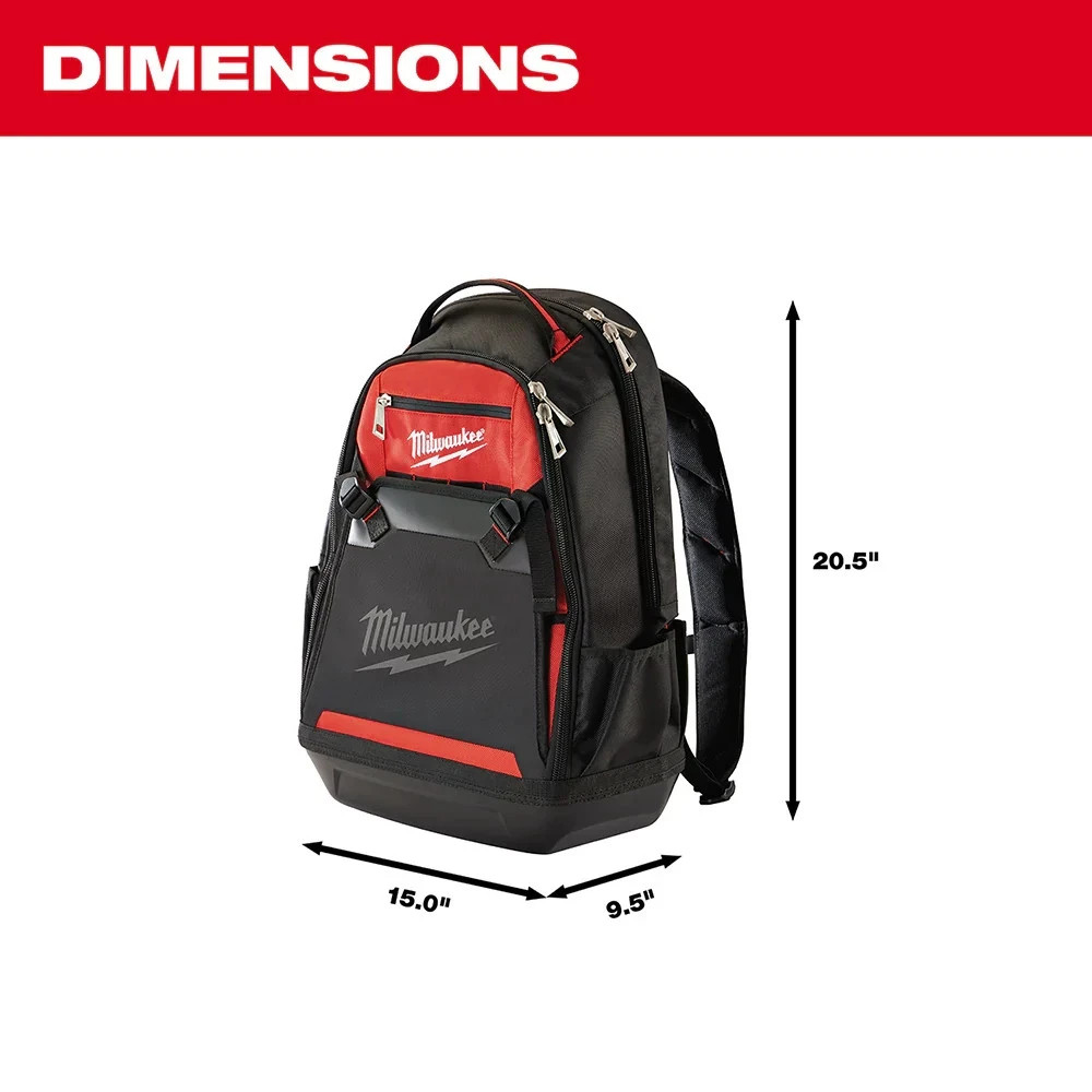 Milwaukee 48-22-8200 10″ 35-Pocket Impact Resistant Jobsite Backpack (US STOCK)