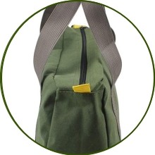 12 Inch Wide Mouth Tool Bag, Heavy Duty Canvas Tool Storage Bag for Men, Large