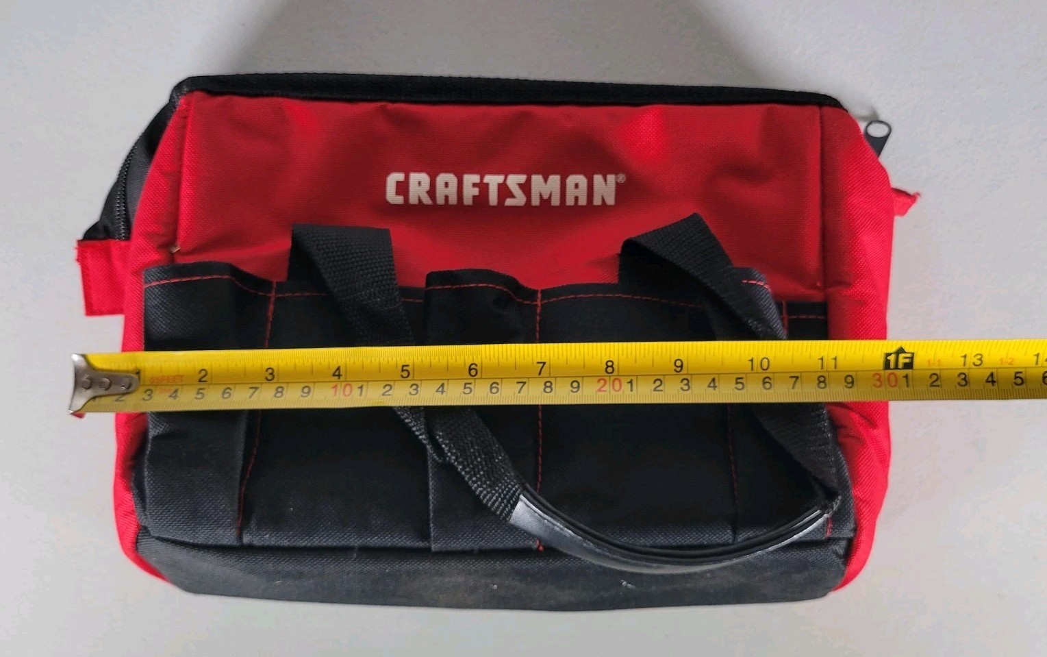 Craftsman Red Black 12″ Wrench Screwdriver Tool Set Carry Bag 1233H