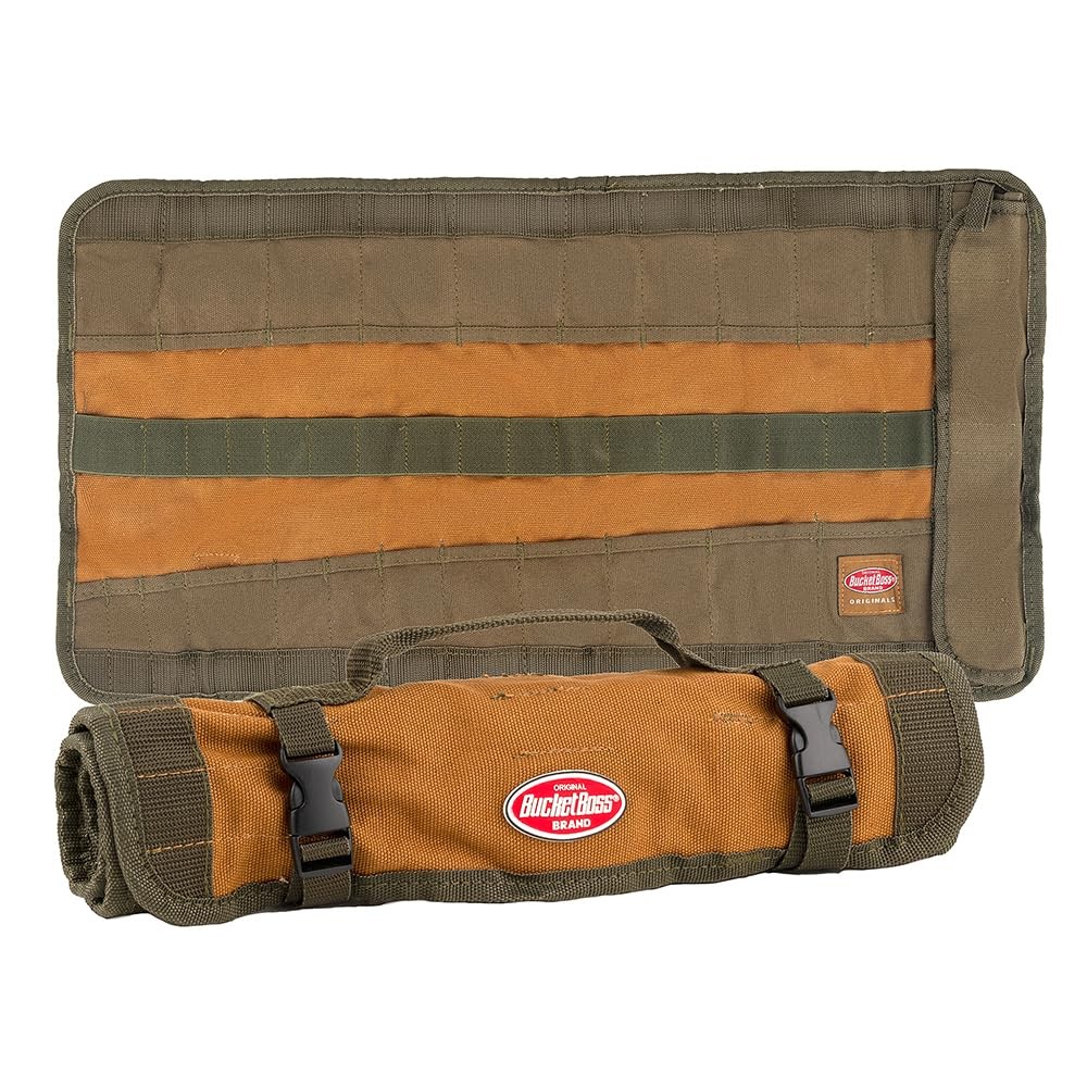 Tool Roll and Bags Original Series for Organizing Tools, Brown