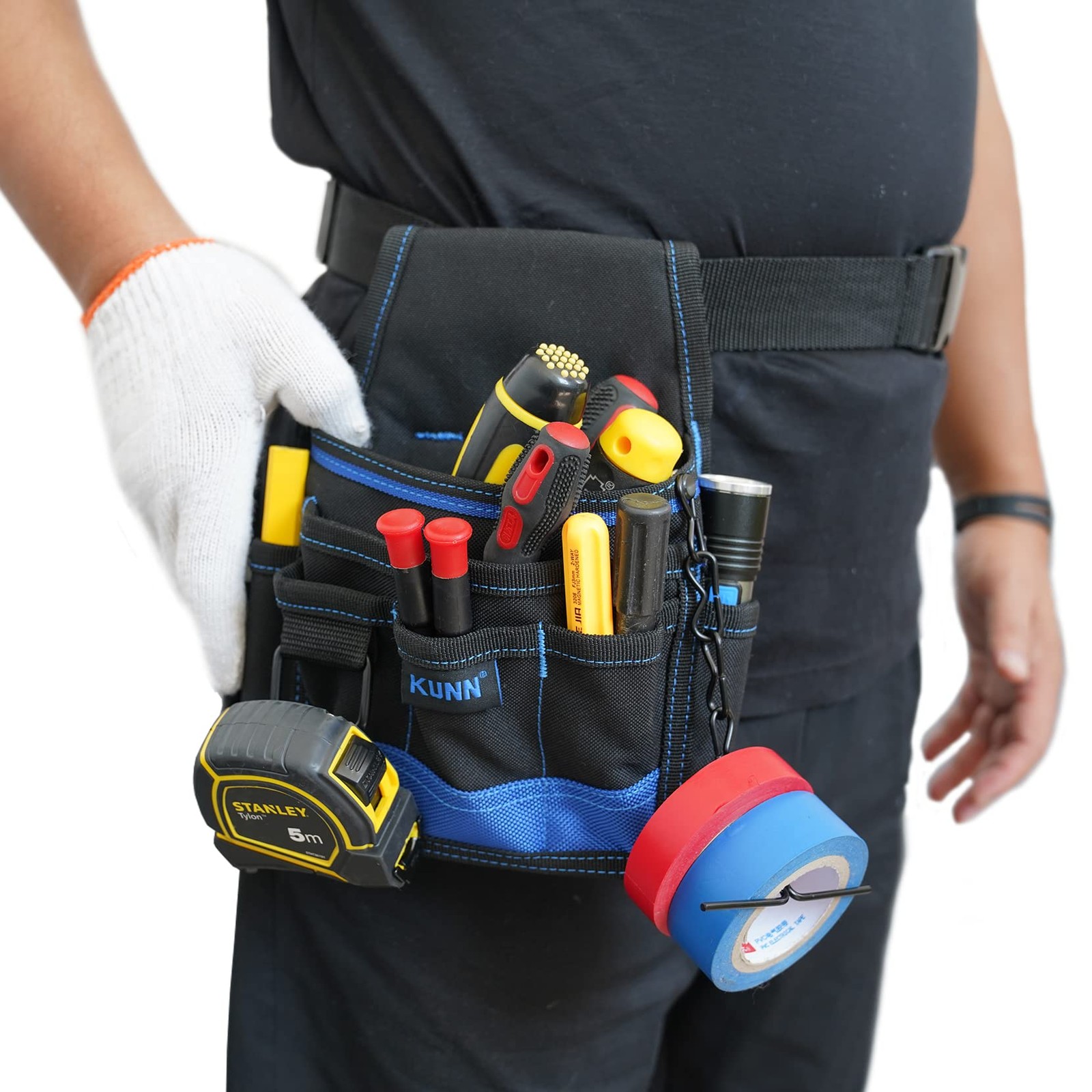 Electrician Tool Pouch Durable Small Basic Maintenance Tool Pouch Belt Clip