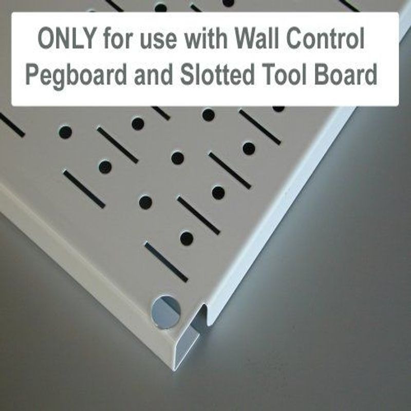 Wall Control Heavy Duty Pegboard Hook Slotted 1 Count (Pack of 1), Black