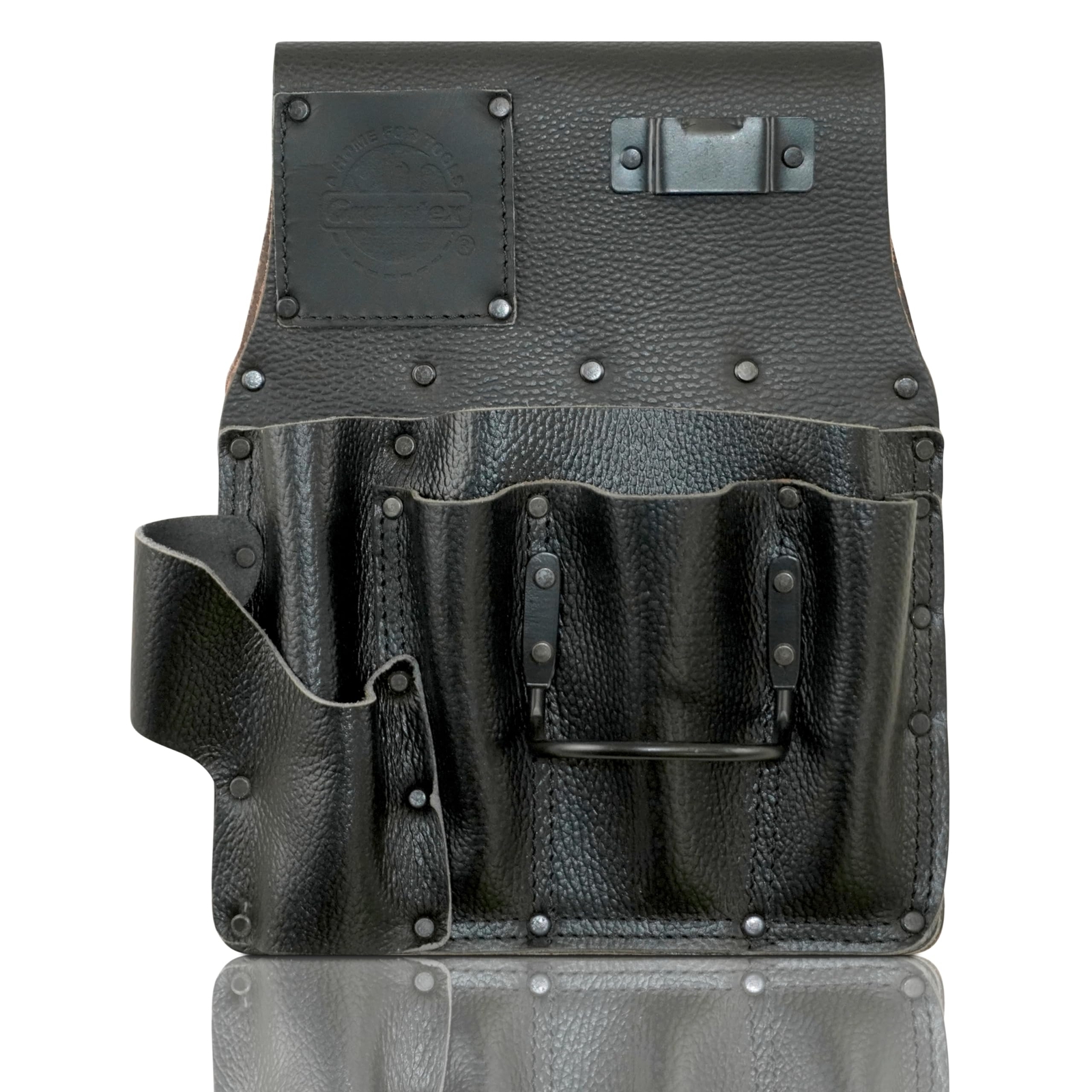 Top-Grain Leather Drywall Pouch – Right-Handed Rugged & Professional