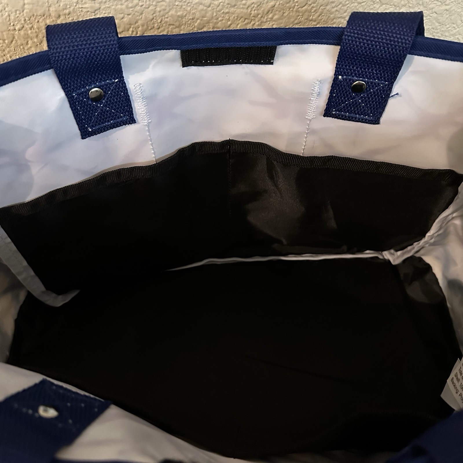 Gardener’s Tool/Supply Canvas/polyester Tote Bag In Blue & White, 18×9.5×6 New